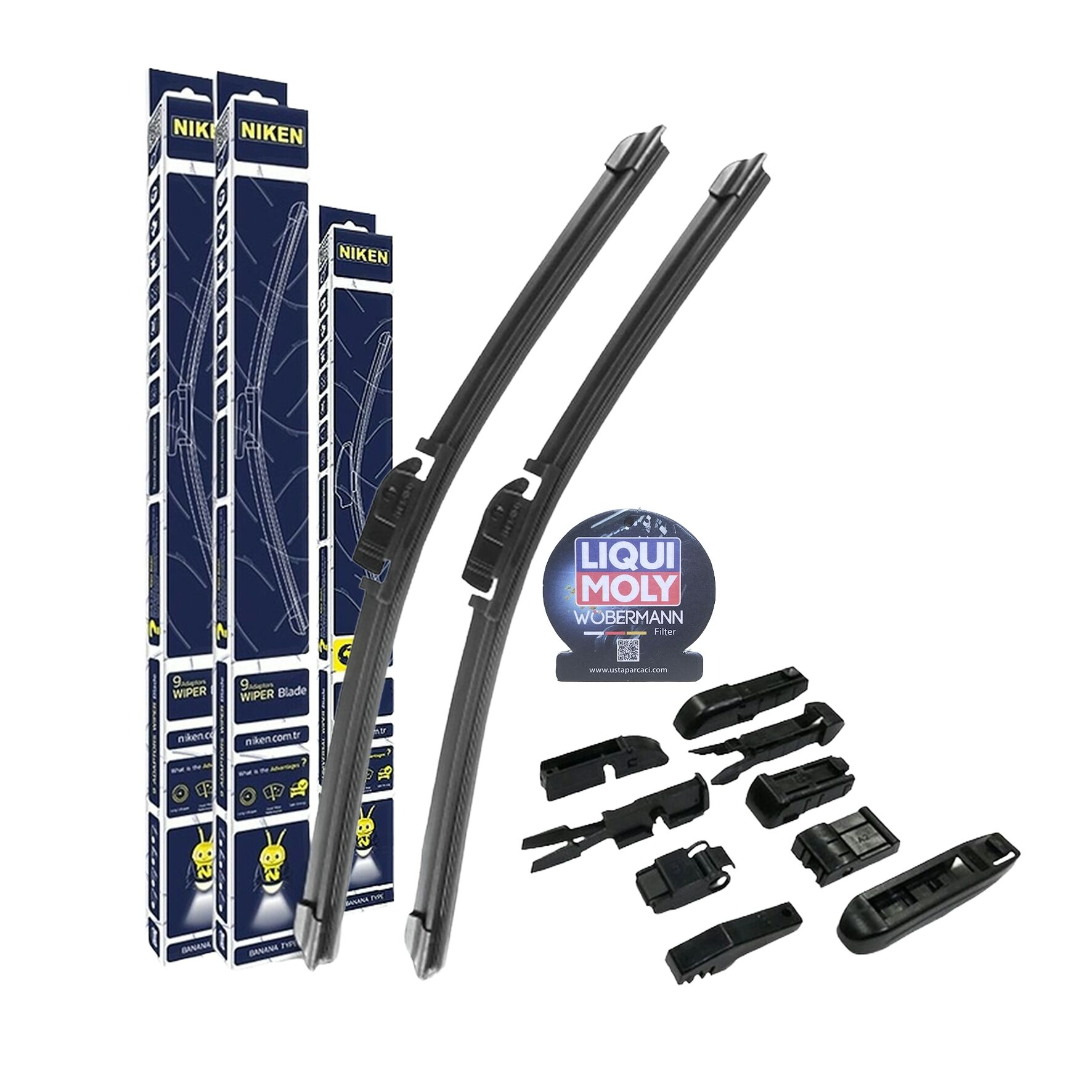 Wöbermann + Niken BMW X5 Ön Arka Muz Silecek Takımı E70 2006-2013