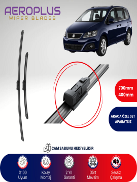 Aeroplus Seat Alhambra 2010-2020 Muz Silecek Takımı