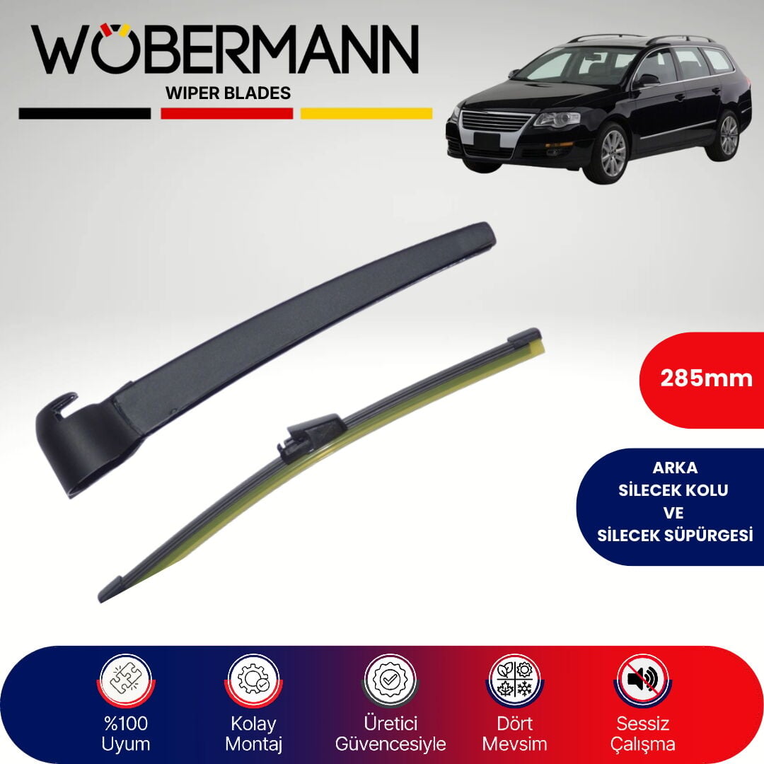 Wöbermann VW Passat Variant 2005-2010 Arka Silecek Kolu ve Süpürgesi Komple