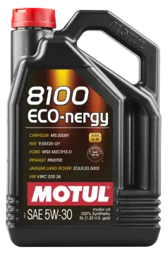 Motul 8100 Eco-Nergy 5W-30 Tam Sentetik Motor Yağı 5 Litre
