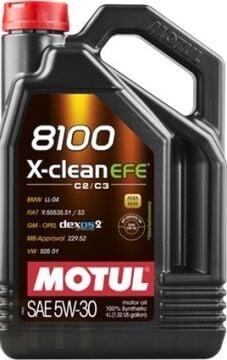 Motul 8100 X-Clean Efe 5W-30 4 Litre Motor Yağı