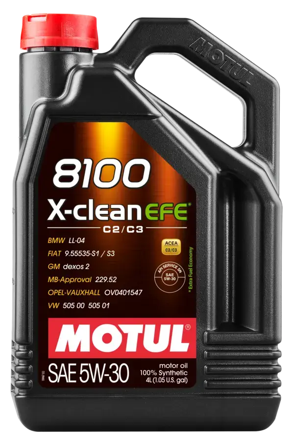 Motul 8100 X-Clean Efe C2/C3 5W-30 Motor Yağı 4 Litre