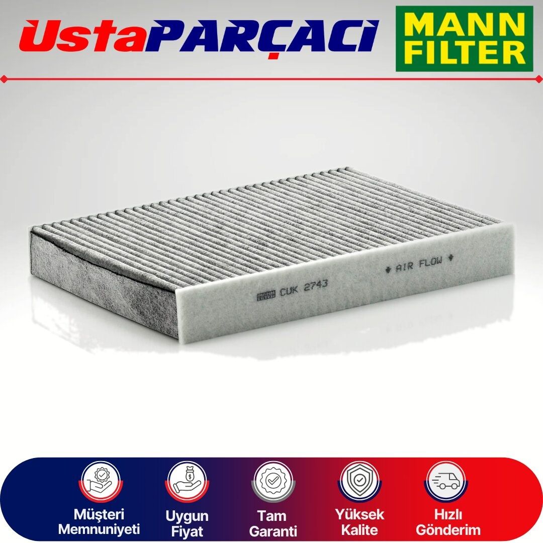 Mann-Filter Karbonlu Polen Filtresi CUK2743 6479K9
