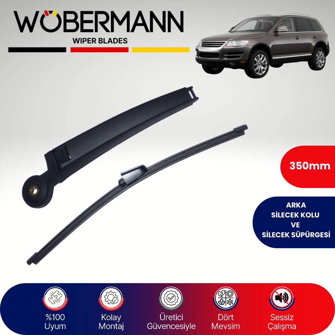 Wöbermann VW Toureg 2007-2010 Arka Silecek Kolu ve Süpürgesi Komple