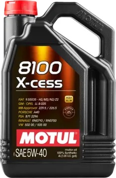 Motul 8100 X-Cess 5W-40 Tam Sentetik Motor Yağı 4 Litre