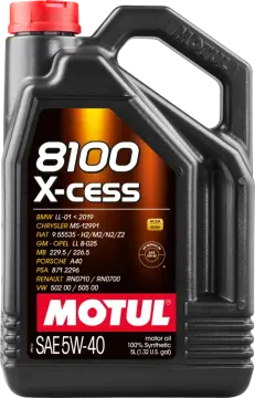 Motul 8100 X-Cess 5W-40 Tam Sentetik Motor Yağı 5 Litre