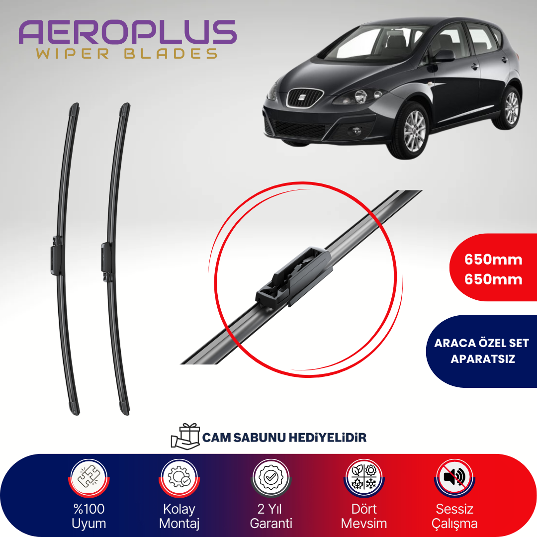 Aeroplus Seat Altea 2004-2008 Muz Silecek Takımı