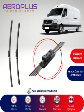 Aeroplus Mercedes Sprinter 2006-2018 Muz Silecek Takımı