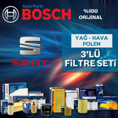 Bosch Seat Leon 1.6 Tdi Filtre Bakım Seti 2010-2012 3NP CAY