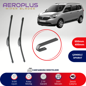 Aeroplus Dacia Lodgy 2012-2015 Muz Silecek Takımı