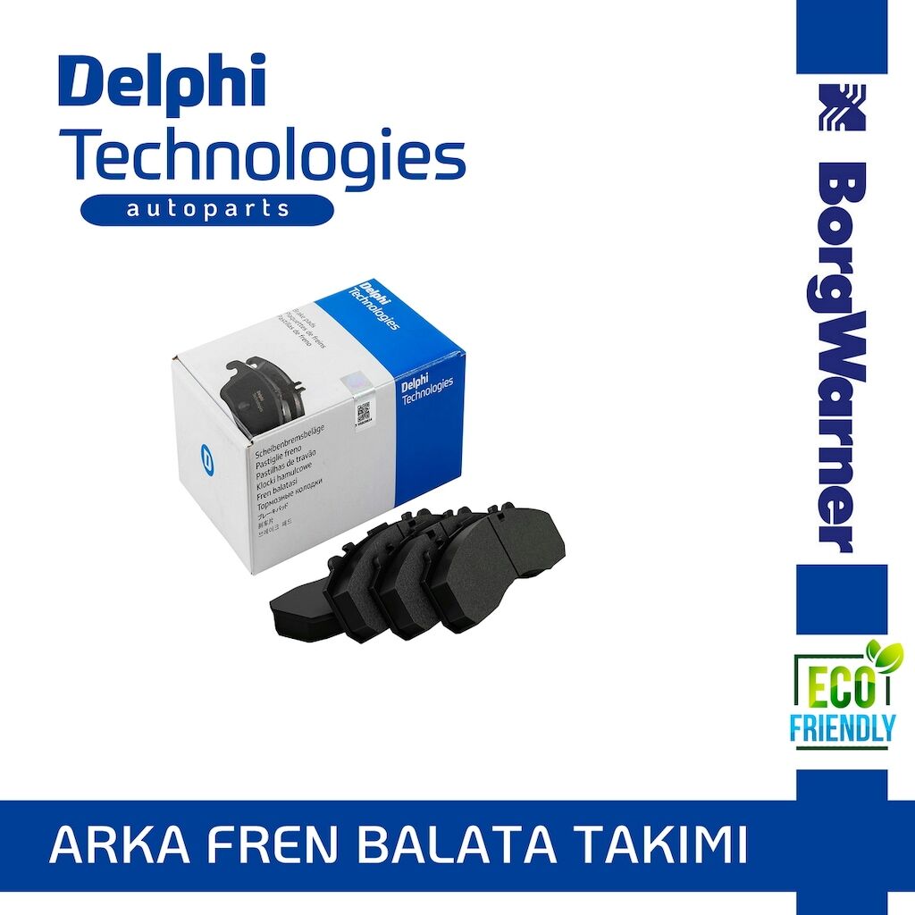Delphi Renault Fluence Man.El Fren 2009-2020 Arka Fren Balatası
