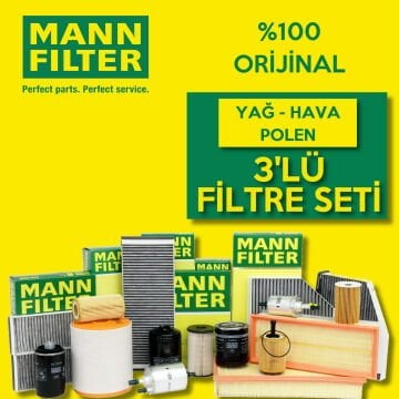 Mann-Filter Renault Megane 4 1.6 Benzinli Filtre Bakım Seti 2016-2022 3NP