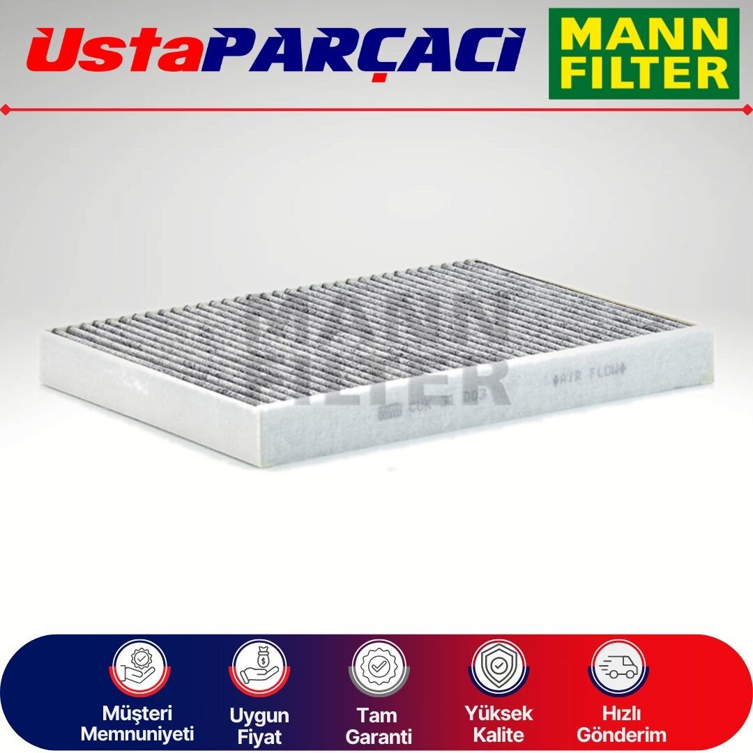 Mann-Filter Karbonlu Polen Filtresi CUK31003 4M0819439A