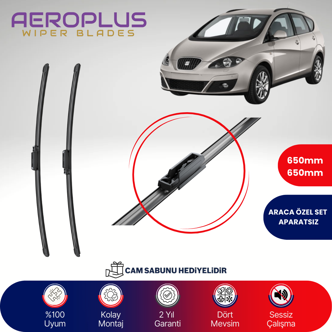 Aeroplus Seat Altea 2009-2015 Muz Silecek Takımı