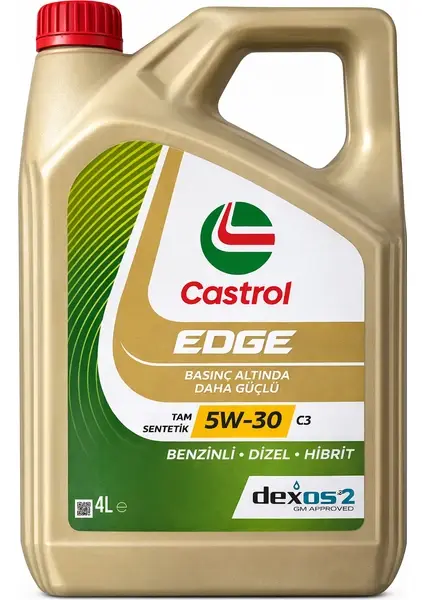 Castrol Edge 5W-30 C3 4 Litre Motor Yağı (Dexos 2 Onaylı)