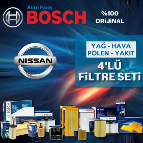Bosch Nissan Micra 1.5 Dci K12 Filtre Bakım Seti 2004-2010 4NP