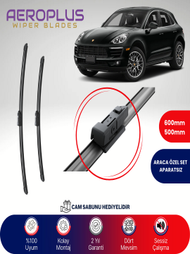 Aeroplus Porsche Macan 2014-2020 Muz Silecek Takımı