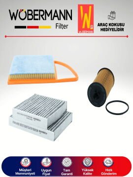Wöbermann Citroen C4 Cactus 1.6 E-Hdi Filtre Bakım Seti 2014-2017 3KP