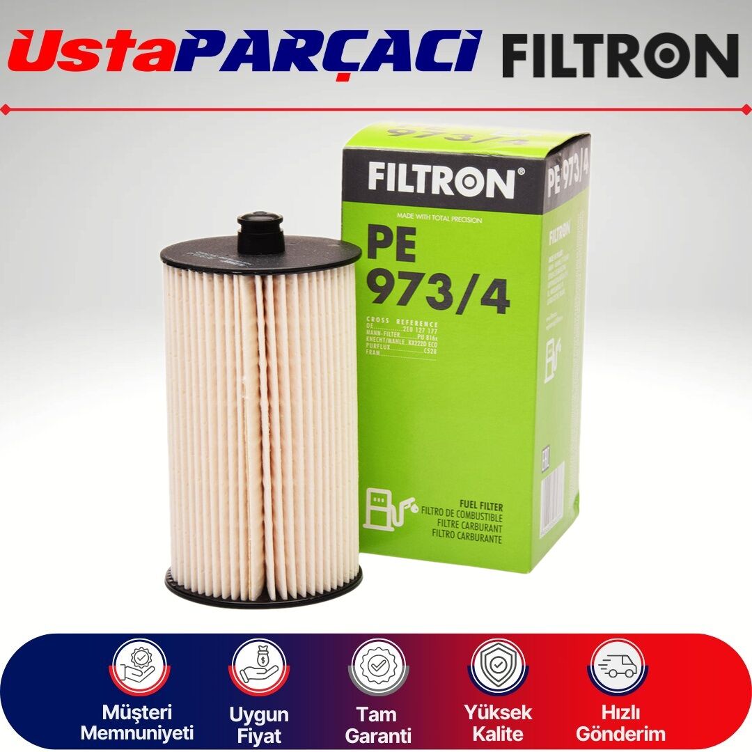 Filtron VW Crafter 2.5 Tdi Yakıt Filtresi 2007-2013 PE973/4 2E0127159