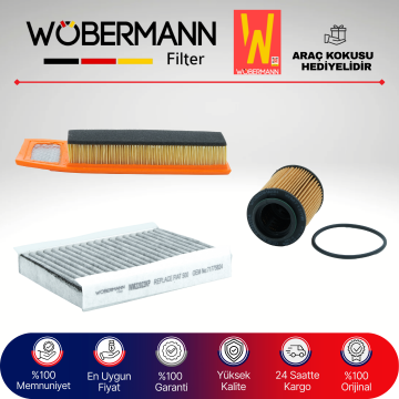 Wöbermann Fiat 500L 1.3 D Multijet Filtre Bakım Seti 2012-2020 3KP
