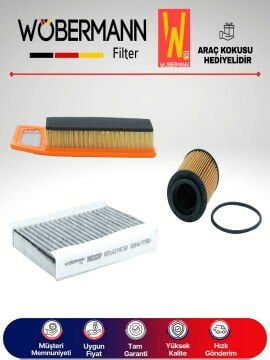 Wöbermann Fiat 500L 1.3 D Multijet Filtre Bakım Seti 2012-2020 3KP