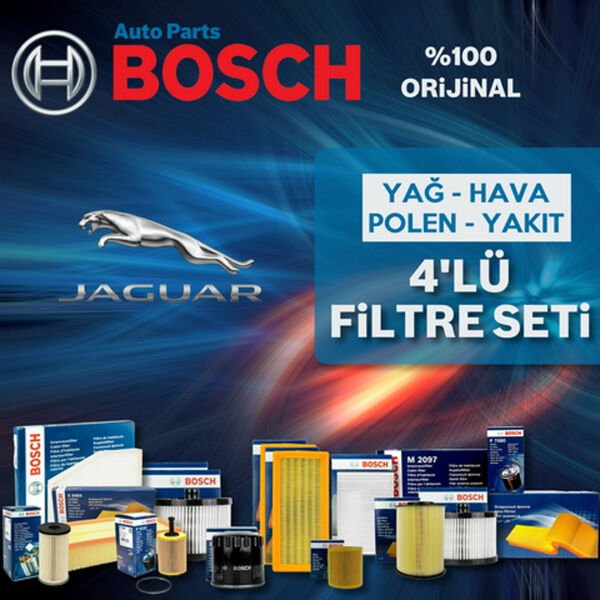 Bosch Jaguar X-Type 2.0 D Filtre Bakım Seti 2004-2009 4NP