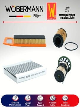 Wöbermann Fiat 500L 1.3 D Multijet Filtre Bakım Seti 2012-2020 4KP