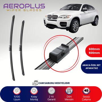 Aeroplus BMW X6 E71-E72 2011-2014 Muz Silecek Takımı