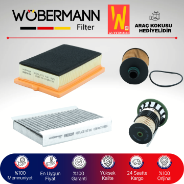 Wöbermann Fiat 500L 1.6 Dizel Filtre Bakım Seti 2013-2017 4KP