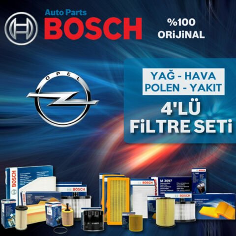 Bosch Opel Tigra 1.6 Benzin Filtre Bakım Seti 1996-2000 4NP
