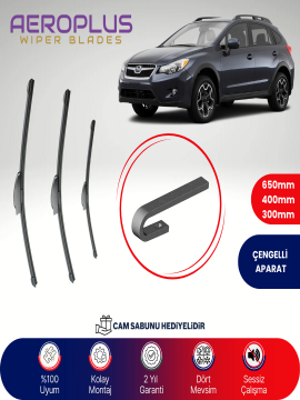 Aeroplus Subaru XV 2011-2017 Ön Arka Muz Silecek Takımı