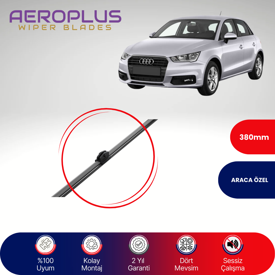 Aeroplus Audi A1 Sportback 2011-2018 Arka Silecek