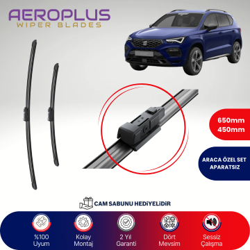 Aeroplus Seat Ateca 2016-2022 Muz Silecek Takımı
