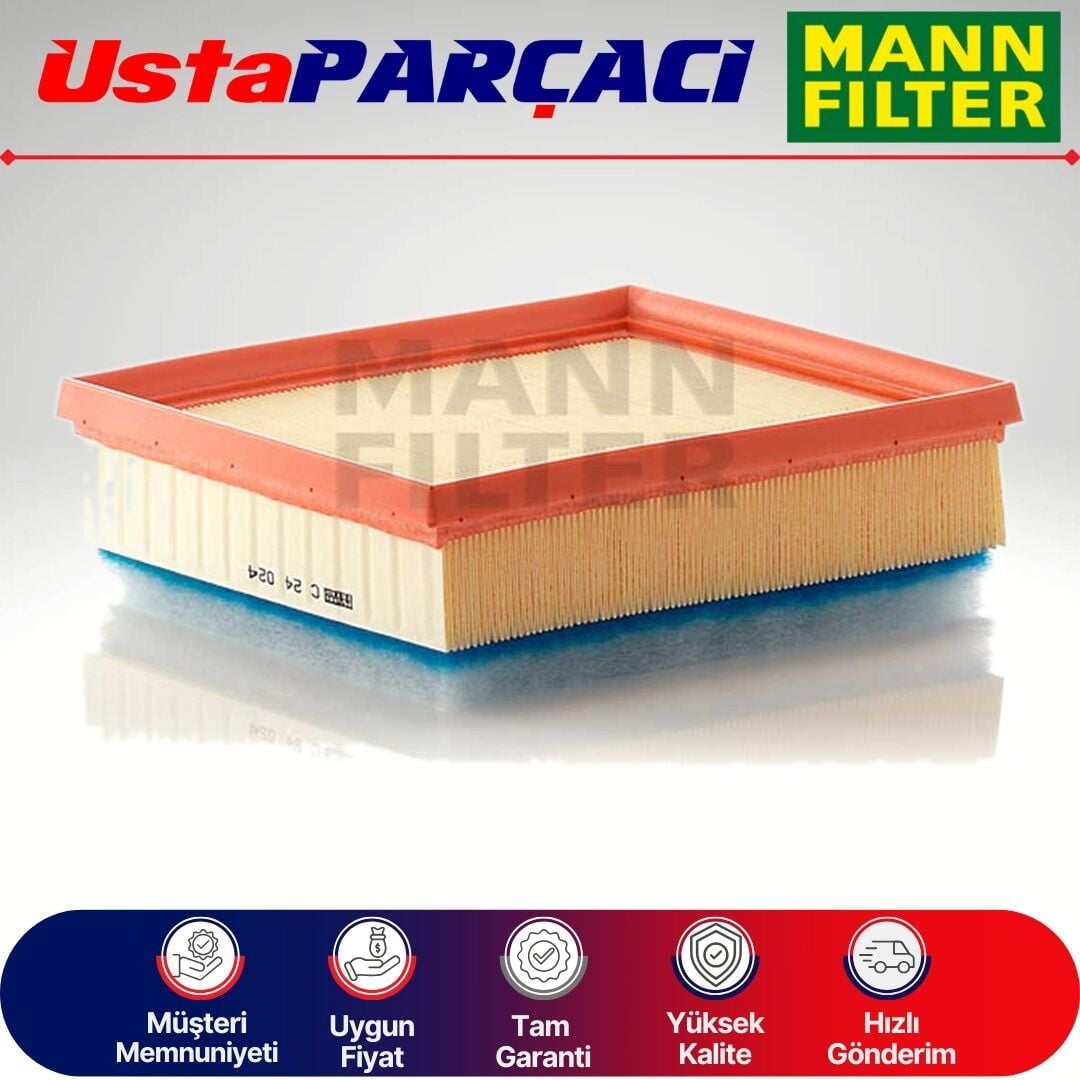Mann-Filter BMW 1 Serisi F20 1.16D Dizel Hava Filtresi 2012-2014 C24024 13718511668