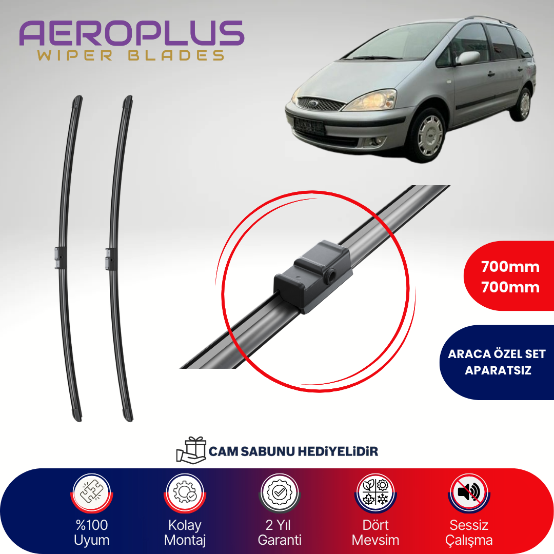 Aeroplus Ford Galaxy 2001-2006 Muz Silecek Takımı