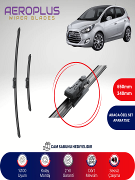 Aeroplus Hyundai ix20 2010-2015 Muz Silecek Takımı