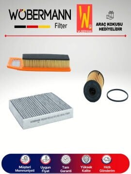 Wöbermann Fiat Linea 1.3 JTD E5 Filtre Bakım Seti 2012-2017 3KP