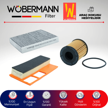 Wöbermann Fiat Linea 1.3 Multijet 66kw Filtre Bakım Seti 2007-2012 3KP