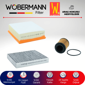 Wöbermann Fiat Linea 1.6 Multijet Filtre Bakım Seti 2009-2012 3KP