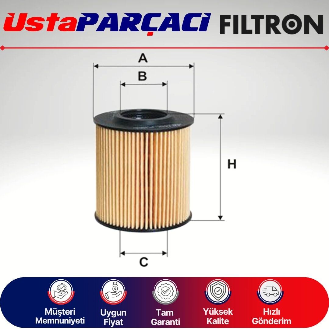 Filtron Seat ibiza 1.2 Tdi Yağ Filtresi 2010-2014 OE688/1 03P115562