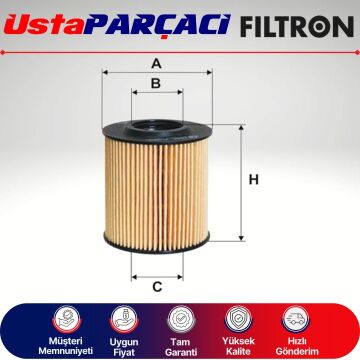 Filtron Seat ibiza 1.2 Tdi Yağ Filtresi 2010-2014 OE688/1 03P115562