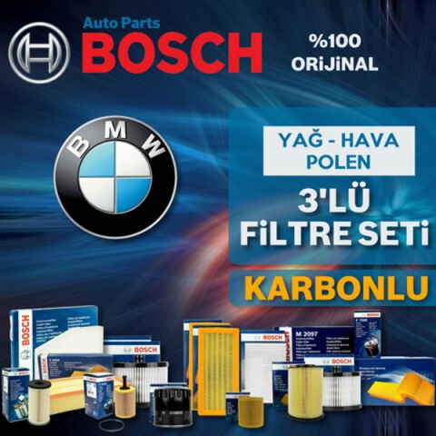 Bosch BMW 1 Serisi 1.18 E81-E87 Filtre Bakım Seti 2005-2011 3KP