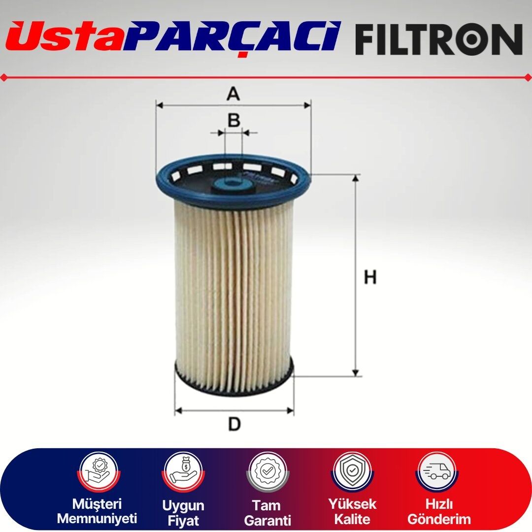 Filtron VW Passat B7 1.6 Tdi Yakıt Filtresi 2011-2014 PE973/7 7N0127177B