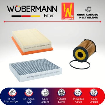 Wöbermann Ford C-Max 1.6 Tdci Filtre Bakım Seti 2003-2007 3KP