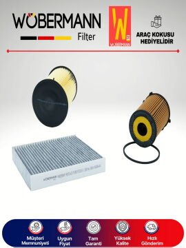 Wöbermann Ford C-Max 1.6 Tdci KARBONLU Filtre Bakım Seti 2007-2010 3KP