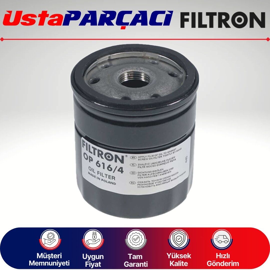 Filtron Seat ibiza 1.4 Tdi Yağ Filtresi 2015-2017 OP616/4 03L115561A
