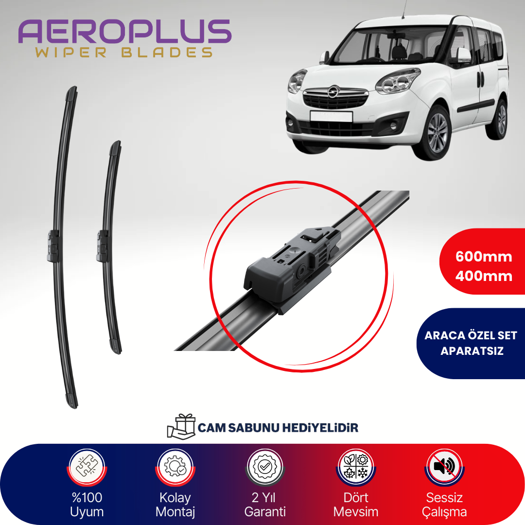 Aeroplus Opel Combo 2012-2019 Muz Silecek Takımı
