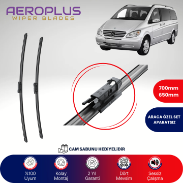 Aeroplus Mercedes Viano 2005-2010 Muz Silecek Takımı