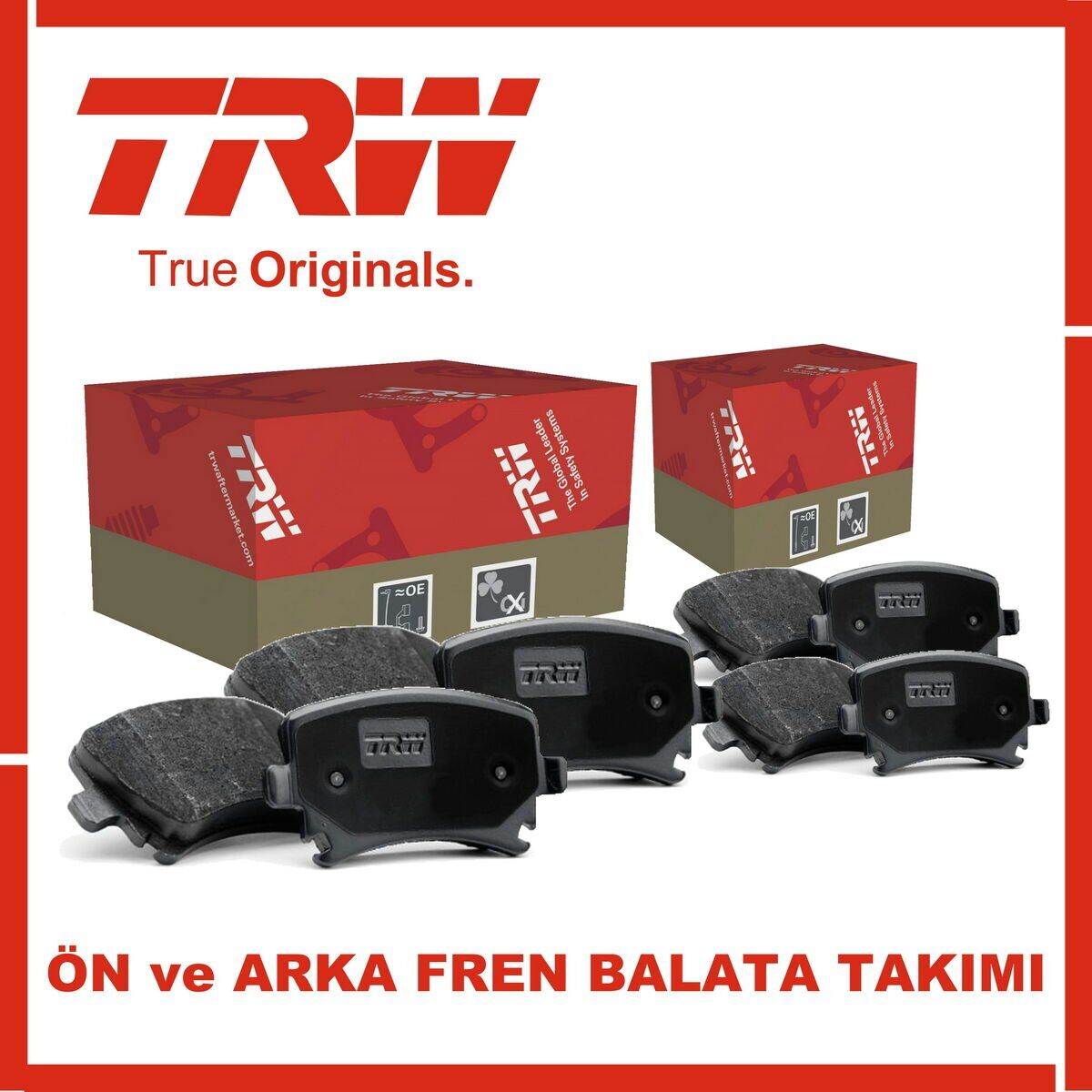 TRW Honda Civic FK7 1.5 Benzinli Ön ve Arka Fren Balata Takımı