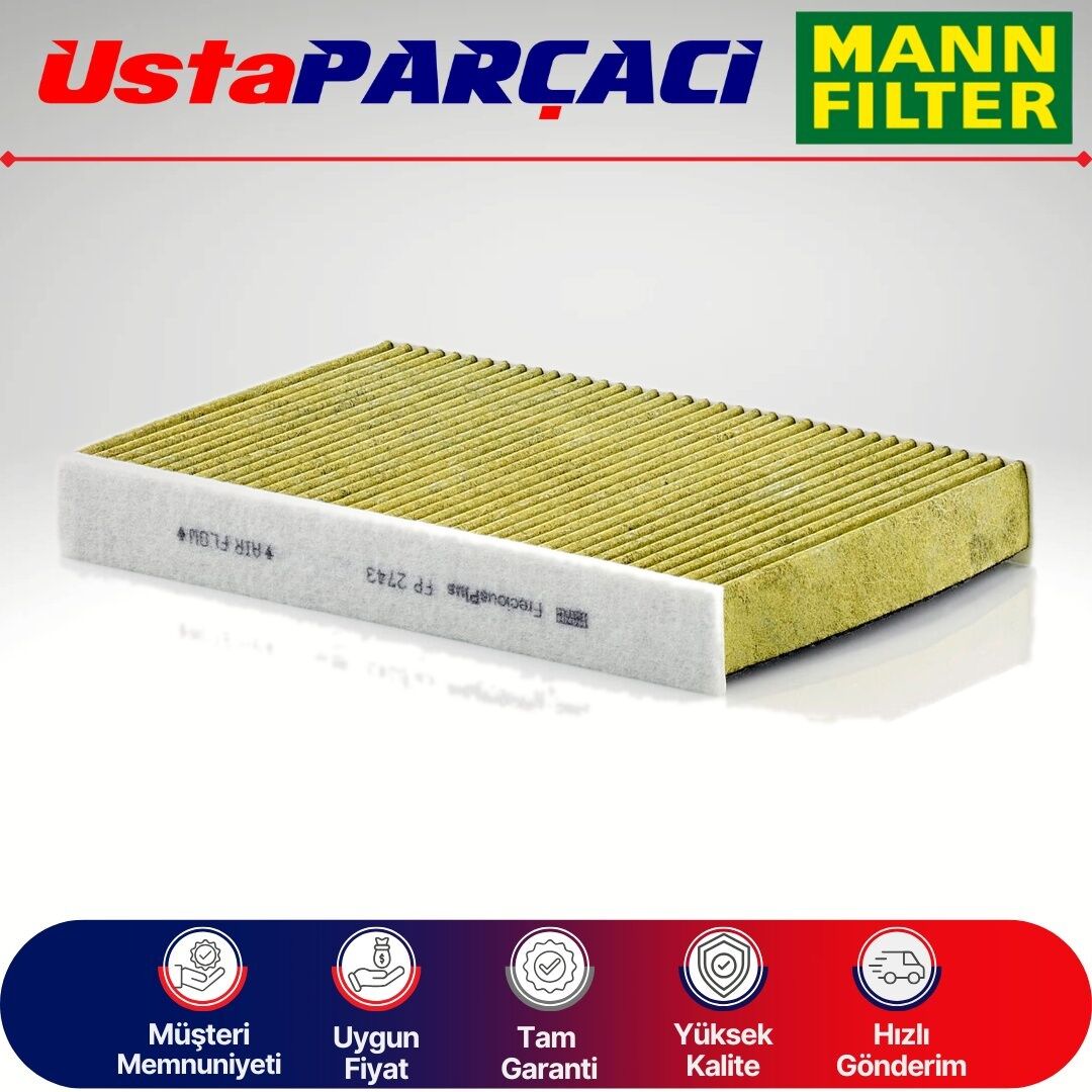 Mann-Filter Anti-Alerjen Karbonlu Polen Filtresi FP2743 6479K9